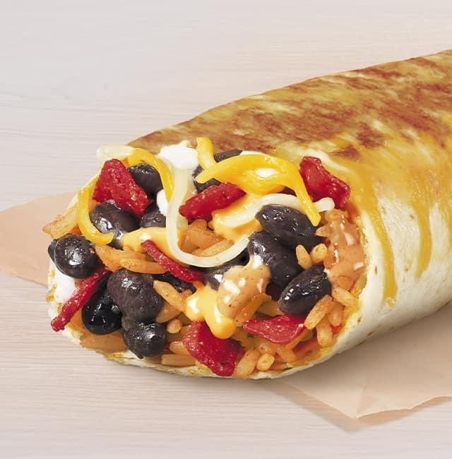 Taco Bell Double Black Bean Grilled Cheese Burrito Regular Nutrition Facts