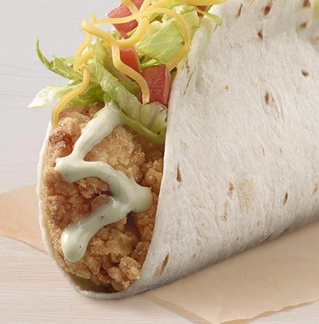 Taco Bell Cantina Crispy Chicken Taco with Avocado Ranch Nutrition Facts