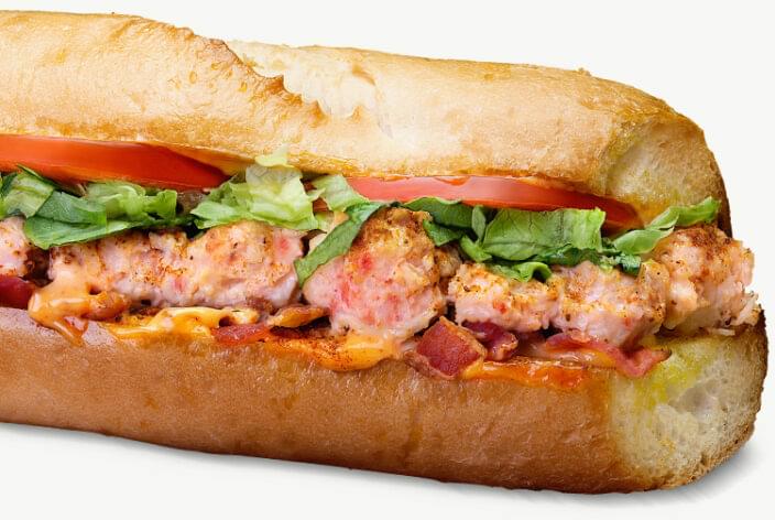 Quiznos 4" Old Bay Lobster Club Nutrition Facts