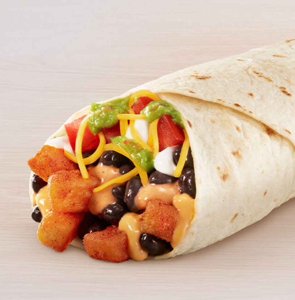 Taco Bell Veggie 7 Layer Nacho Fries Burrito Nutrition Facts