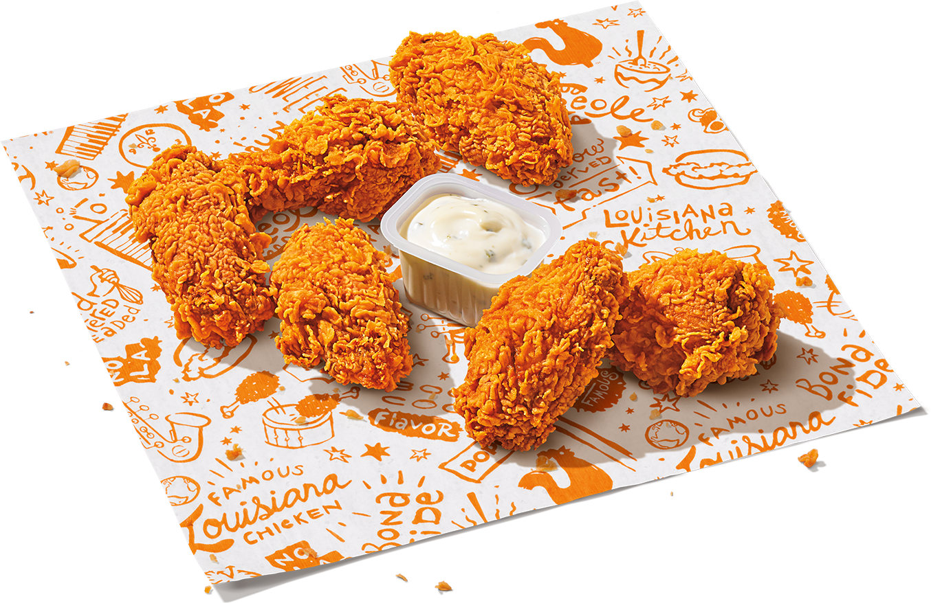 Popeyes 6 Piece Ghost Pepper Wings Nutrition Facts