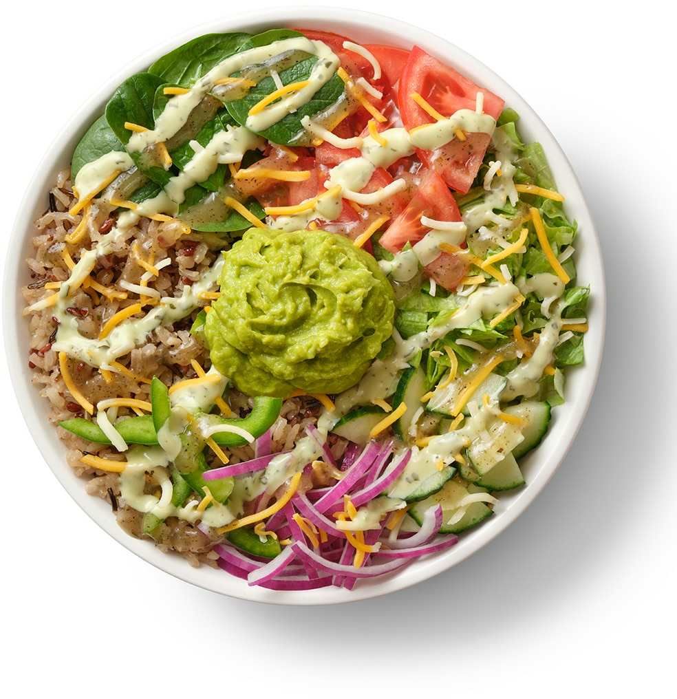 Subway Green Goddess Veggie Rice Bowl Nutrition Facts