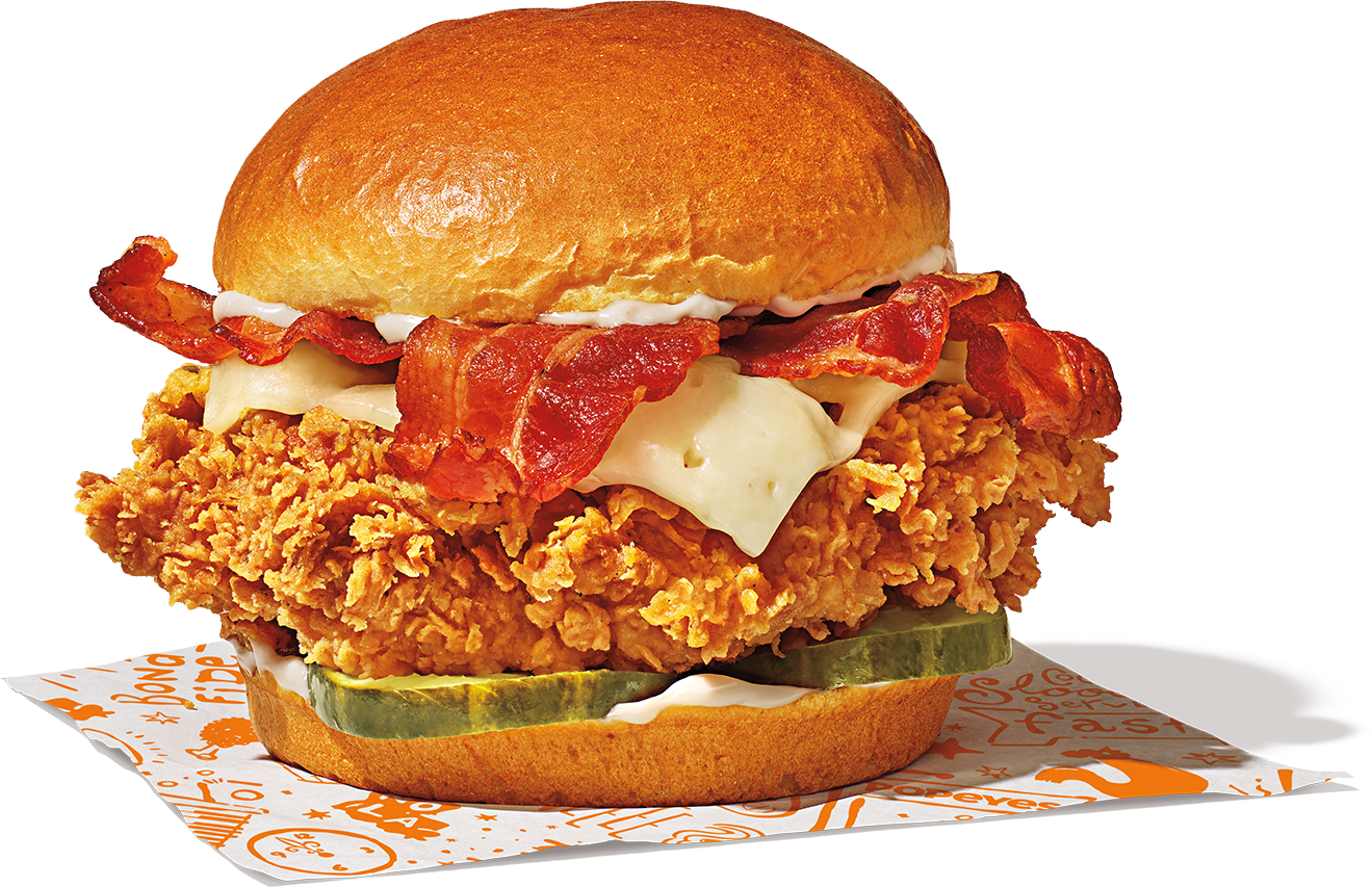 Popeyes Spicy Bacon Cheese Chicken Sandwich Nutrition Facts