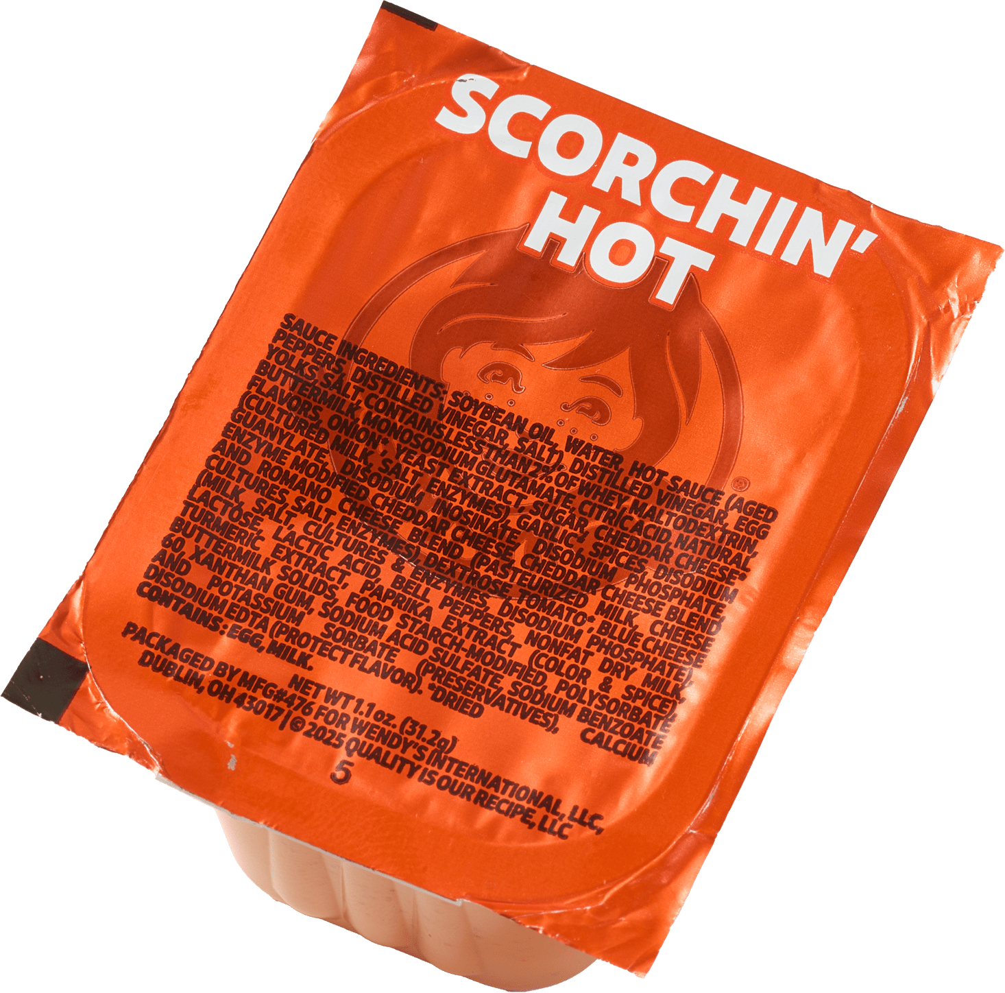 Wendy's Scorchin' Hot Dipping Sauce Nutrition Facts