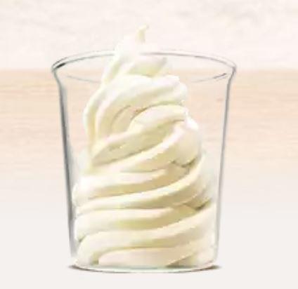 Burger King Soft Serve Ice Cream Cup Nutrition Facts