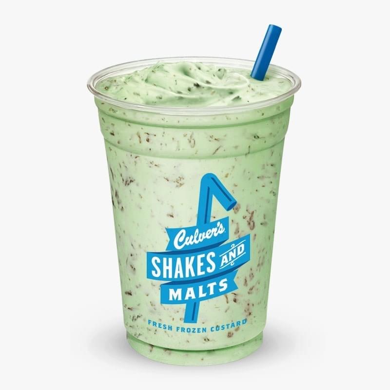 Culvers Regular Mint Chip Shake Nutrition Facts