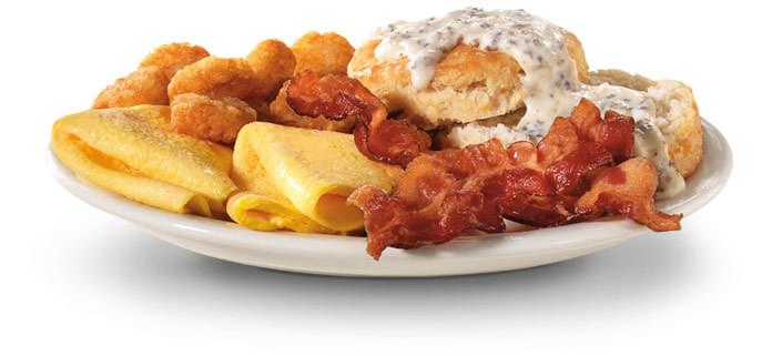 Hardee's Chicken Fillet Breakfast Platter Nutrition Facts