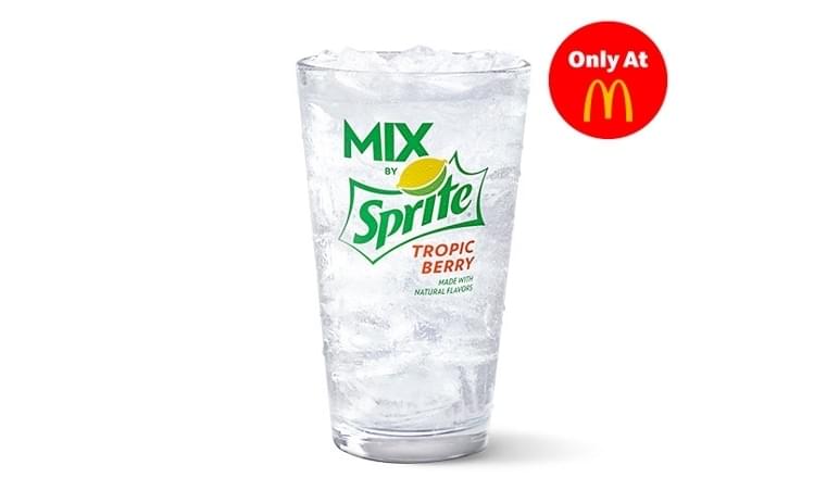 McDonald's Small MIX by Sprite Tropic Berry Nutrition Facts