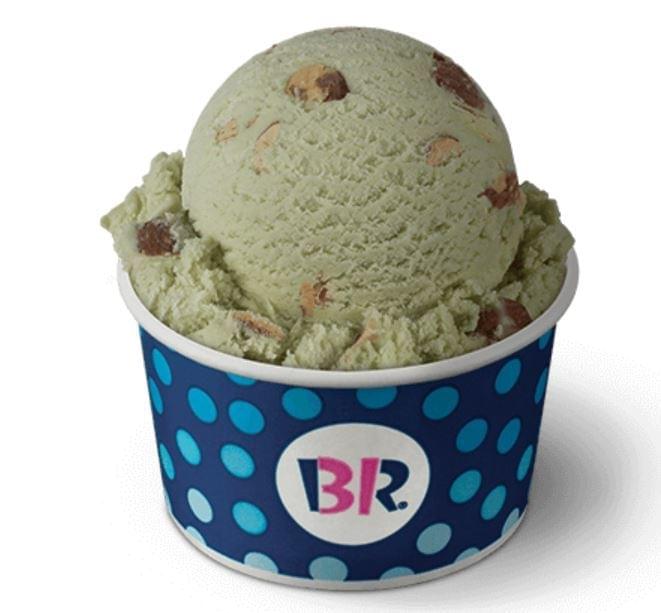 Baskin-Robbins Large Scoop Pistachio Almond Ice Cream Nutrition Facts