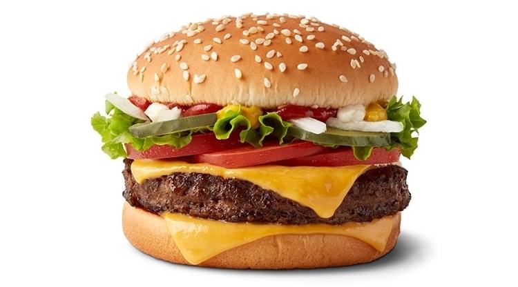 McDonald's Double Quarter Pounder with Cheese Deluxe Nutrition Facts
