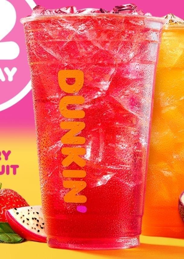 Dunkin Donuts Strawberry Dragonfruit Dunkin' Refreshers Medium Nutrition Facts