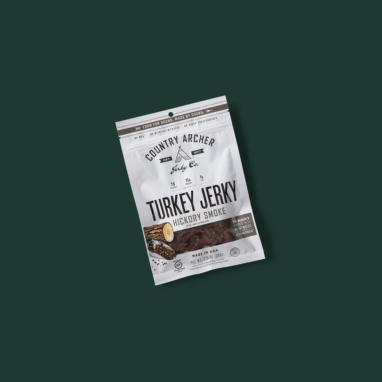 Starbucks Country Archer Hickory Smoked Turkey Jerkey Nutrition Facts