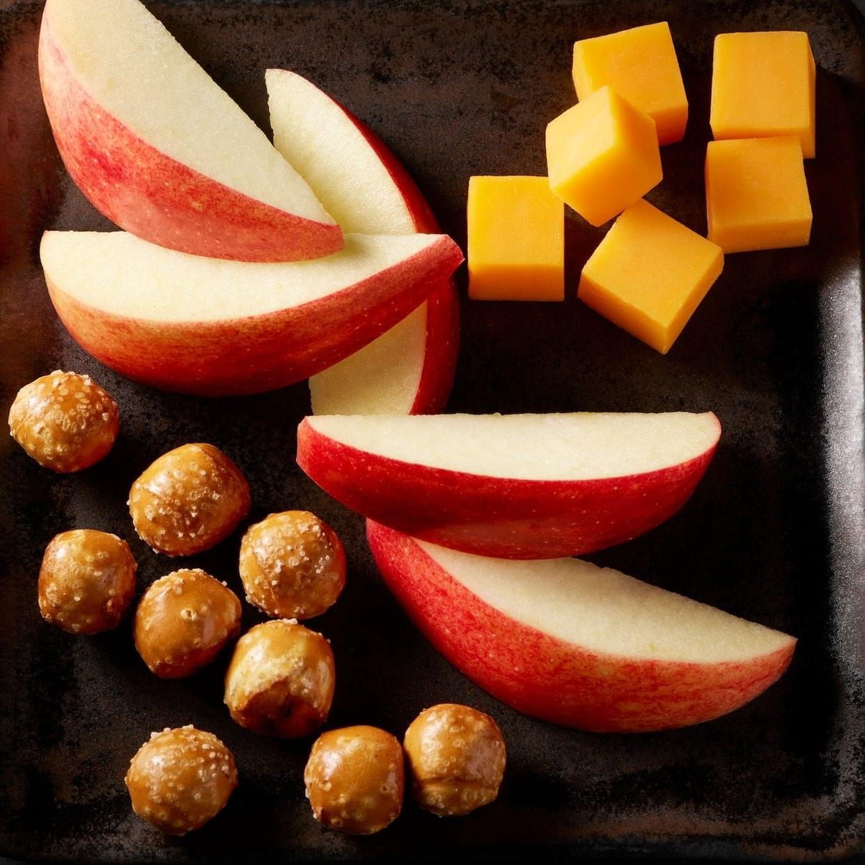 Starbucks Prosnax Gala Apples, Cheddar Cheese, and Pretzels Snack Tray Nutrition Facts