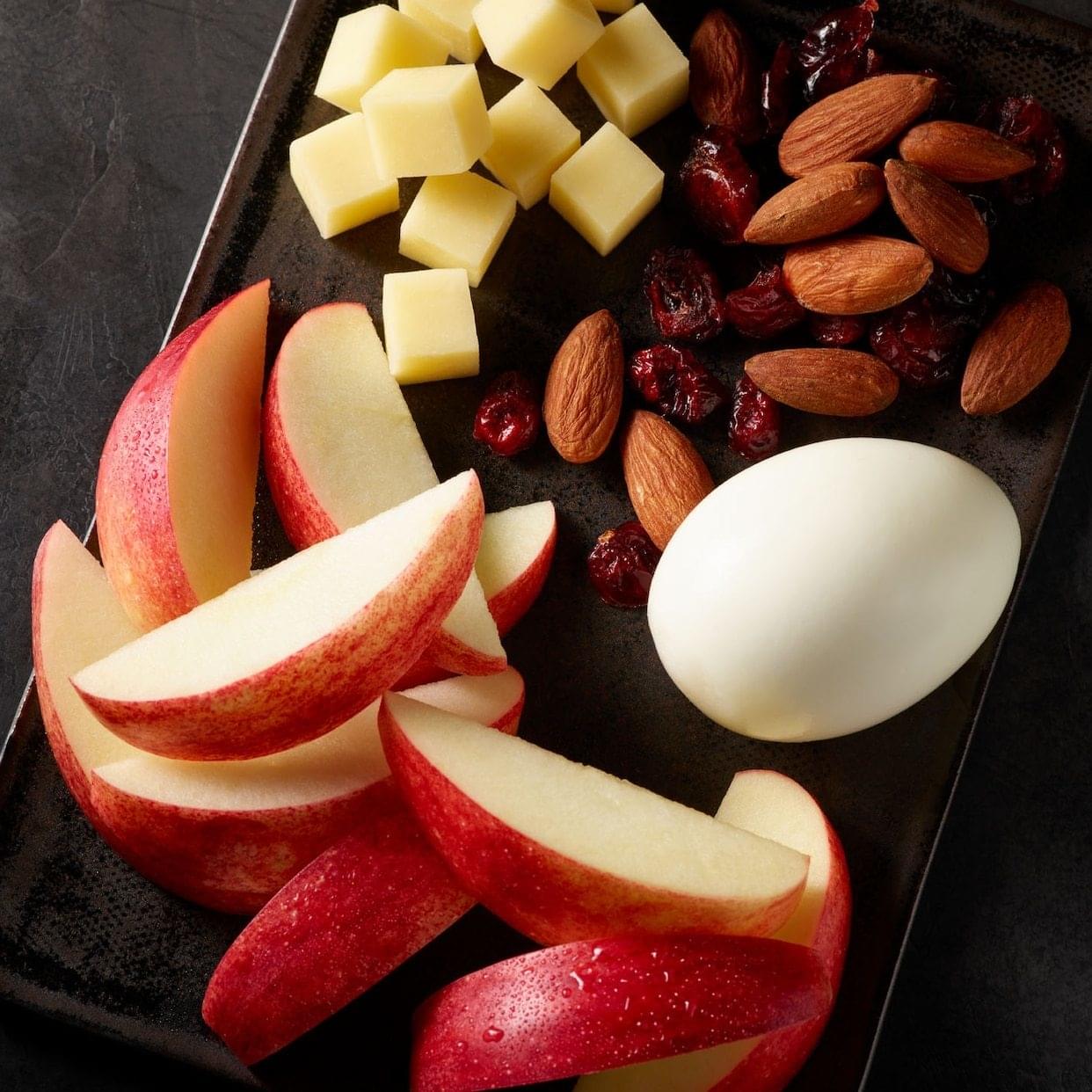 Starbucks Prosnax Gala Apples, Egg, White Cheddar Cheese, and Almonds Snack Box Nutrition Facts