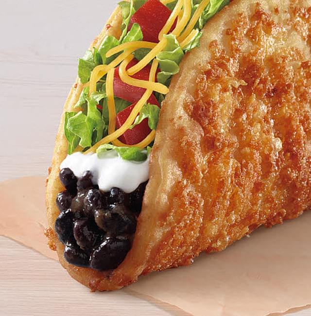Taco Bell Black Bean Toasted Cheddar Chalupa Nutrition Facts
