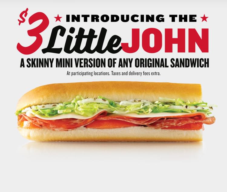 Jimmy John's New Little John Subs Offer a Lower Calorie Alternative