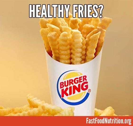 Are they healthy? Burger King Satisfries Nutriton Facts