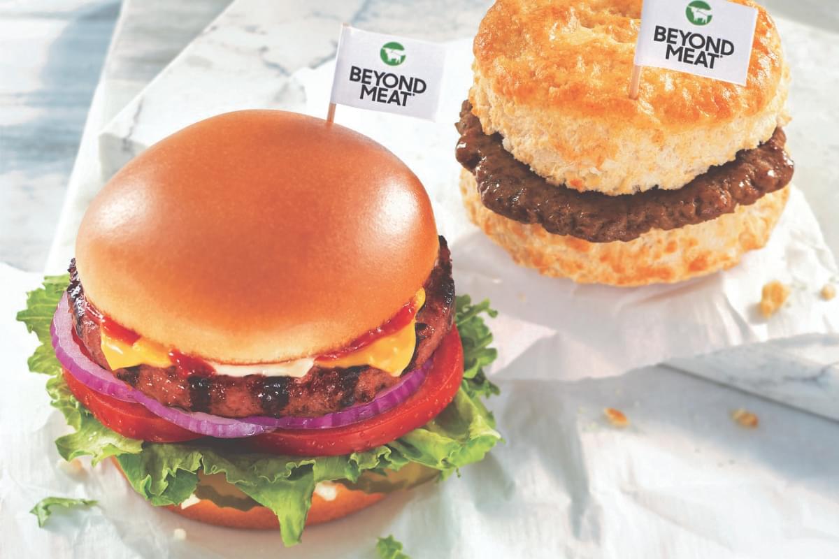Get a free Beyond Meat Item at Carl's Jr and Hardees with Drink Purchase on Feb 3