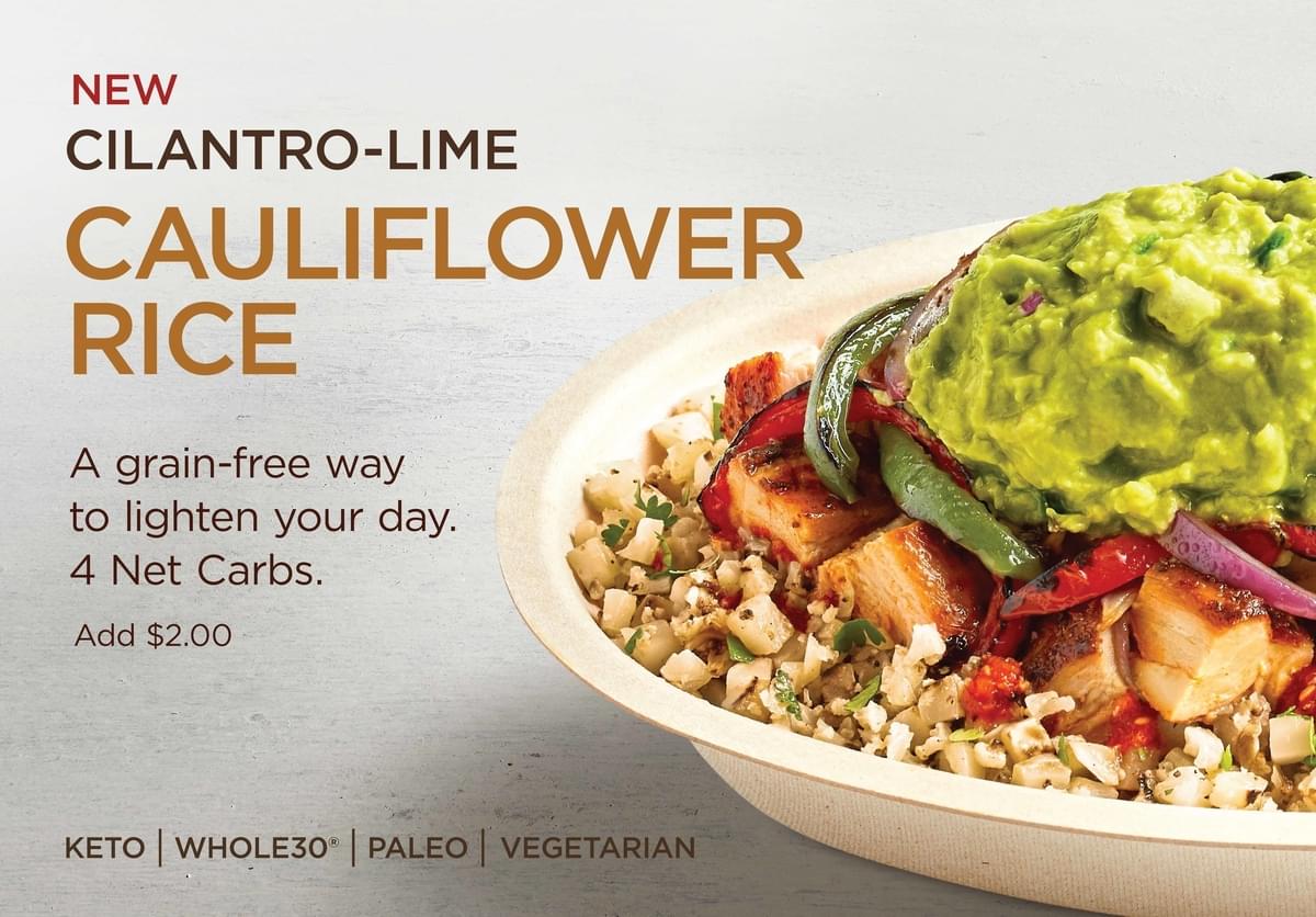 Is Chipotle’s New Cauliflower Rice Healthier than White or Brown Rice? 