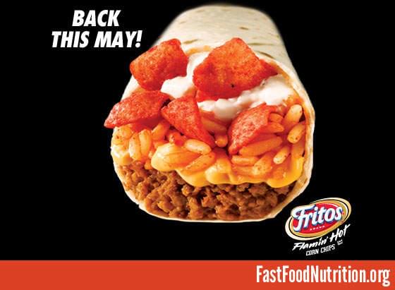 Taco Bell Beefy Crunch Burrito Nutrition
