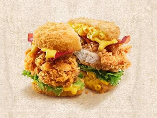KFC Creates Mac n Cheese Bun Chicken Sandwich in Singapore