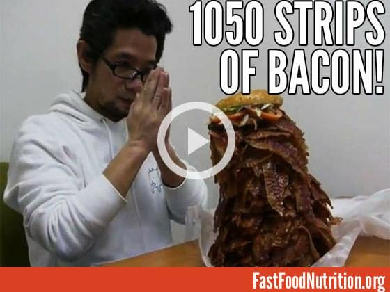 Man Orders Burger With 1,050 Strips Of Bacon