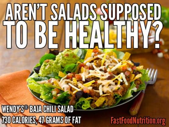 Aren't Salads Supposed to be healthy?