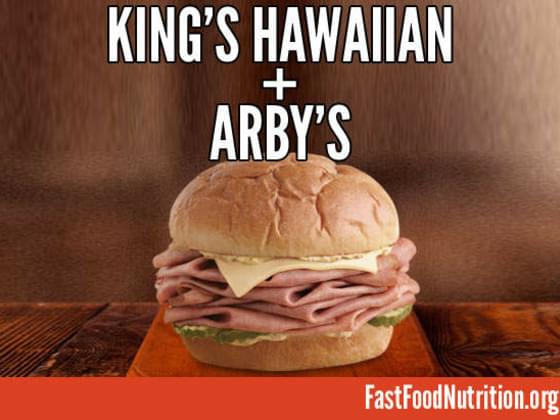 Arby's King's Hawaiian Roast Beef Nutrition