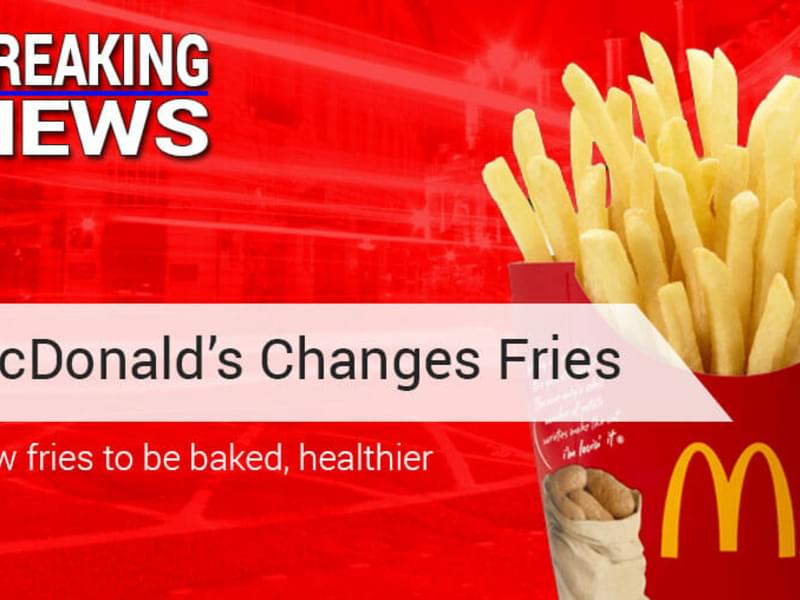 McDonald's To Make French Fries Healthier