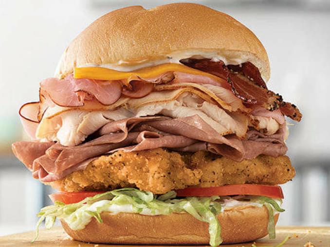 Arby's 5 Meat Mega Stack Sandwich Debuts