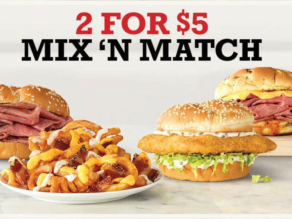 Arby's 2 for $5 Mix n Match Returns