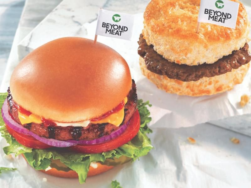 Get a free Beyond Meat Item at Carl's Jr and Hardees with Drink Purchase on Feb 3
