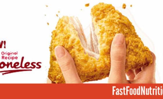 KFC Boneless Chicken Nutrition