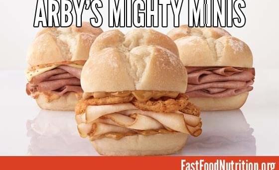 Arby's Mighty Mini Sliders Nutrition