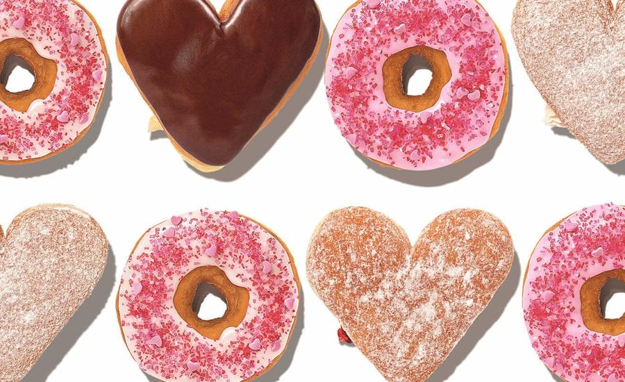 Dunkin' Celebrates Valentine's with Heart-Shaped Donuts and Weddings