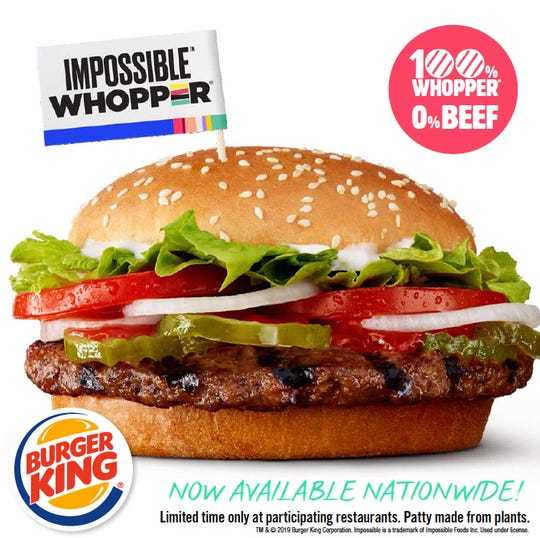 Beef Whopper Vs Impossible Whopper Which Is Healthier 